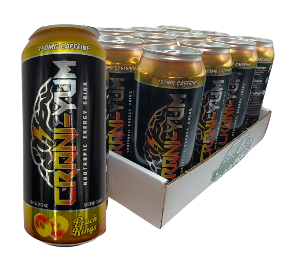 Crani-Yum Peach Rings Case of 12/16 oz cans *CLEARANCE*