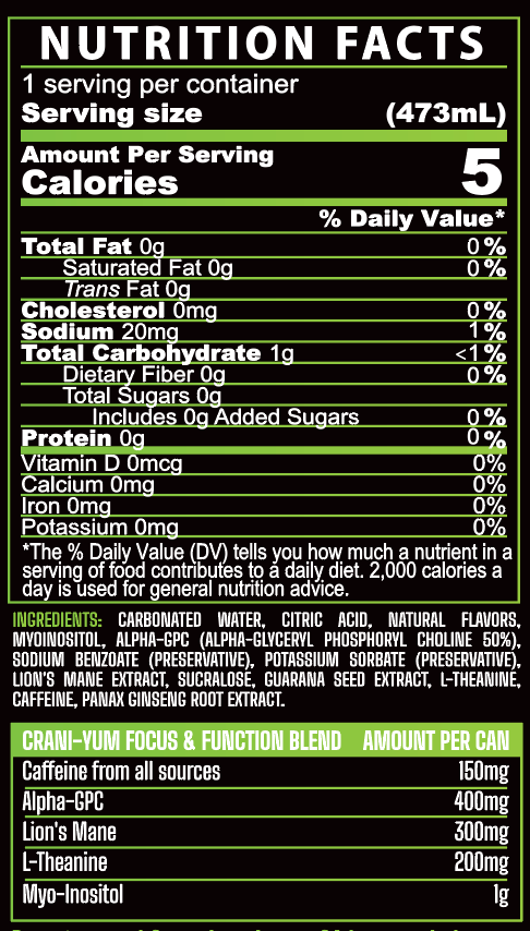 Crani-Yum Melon Crisp Case of 12/16 oz cans