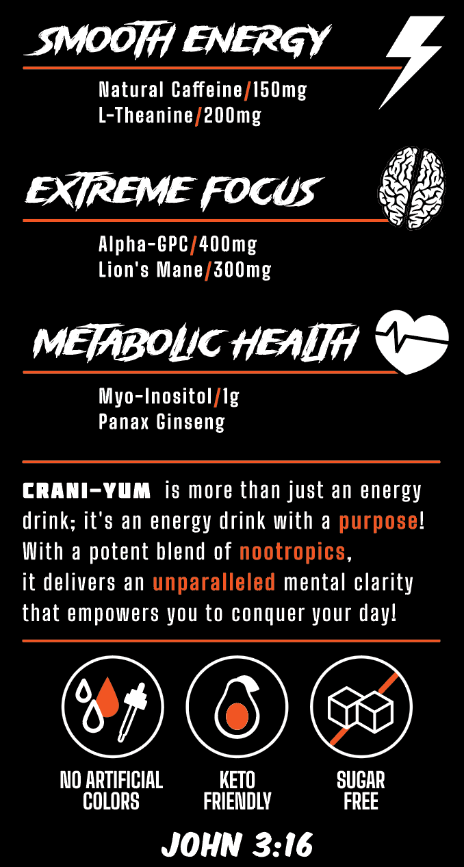 Crani-Yum Peach Rings Case of 12/16 oz cans *CLEARANCE*