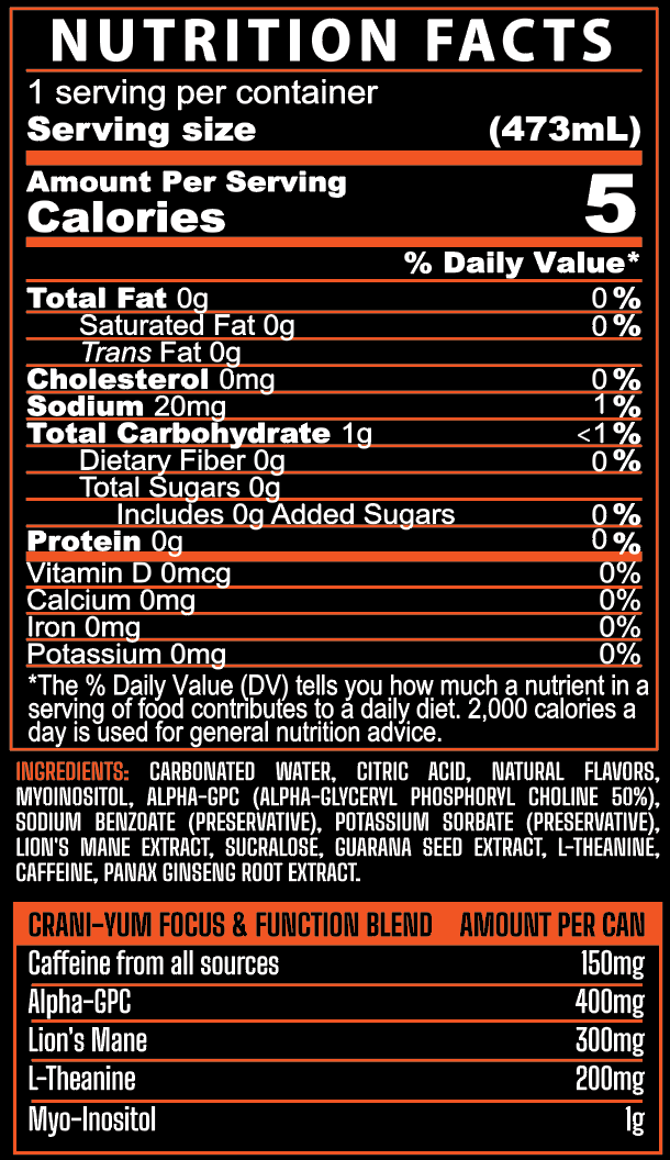 Crani-Yum Peach Rings Case of 12/16 oz cans *CLEARANCE*