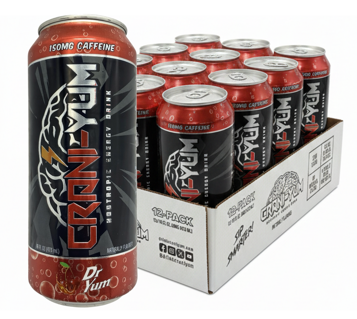 Crani-Yum Dr Yum Case of 12/16 oz cans