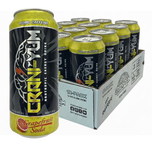 Crani-Yum Grapefruit Soda Case of 12/16 oz cans