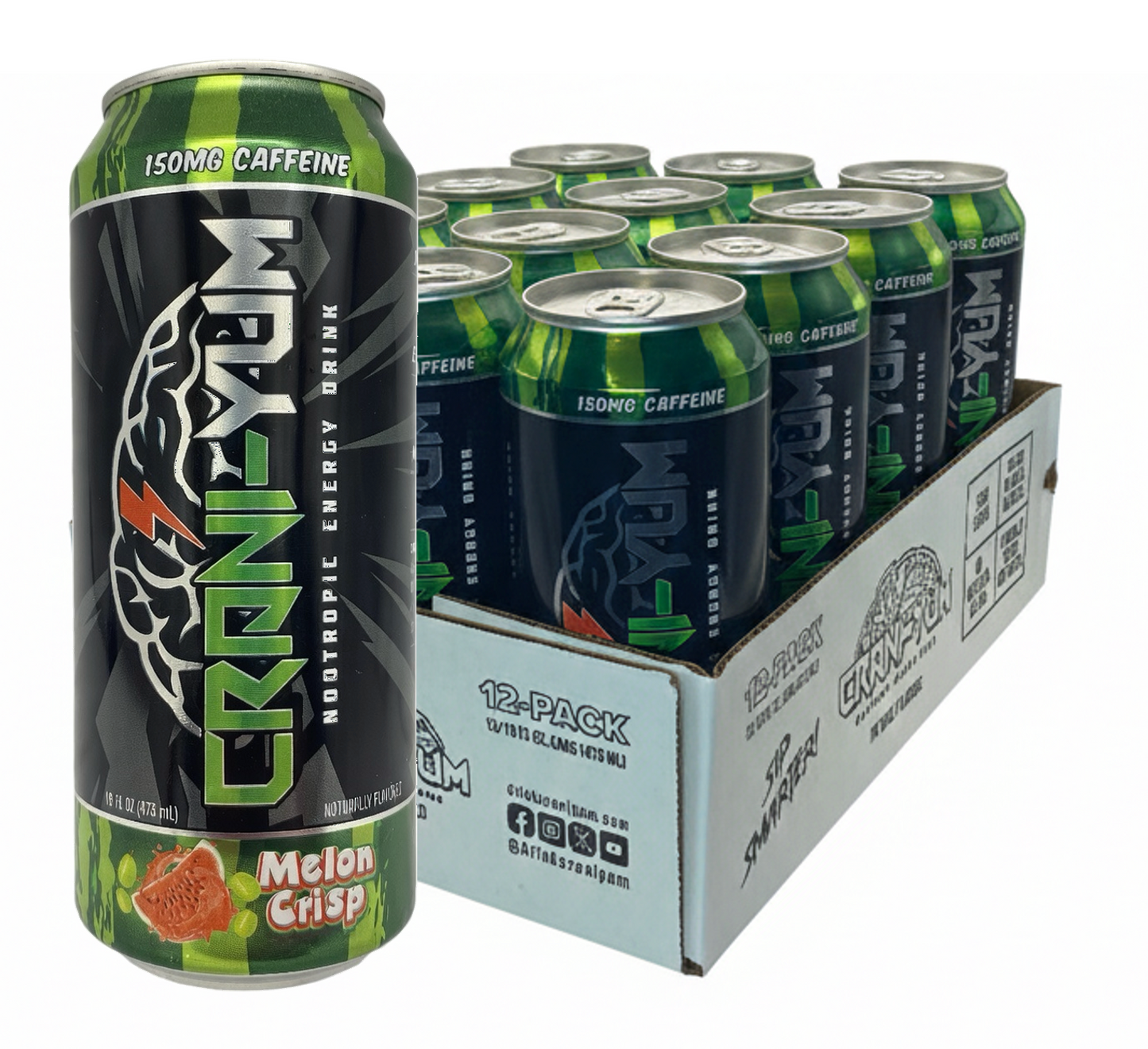 Crani-Yum Melon Crisp Case of 12/16 oz cans