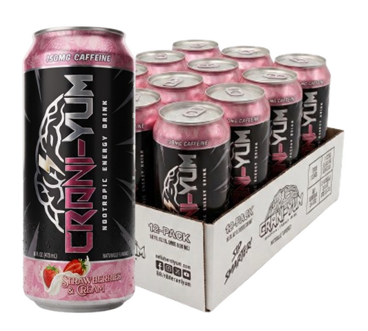 *NEW* Crani-Yum Strawberries & Cream Case of 12/16 oz cans