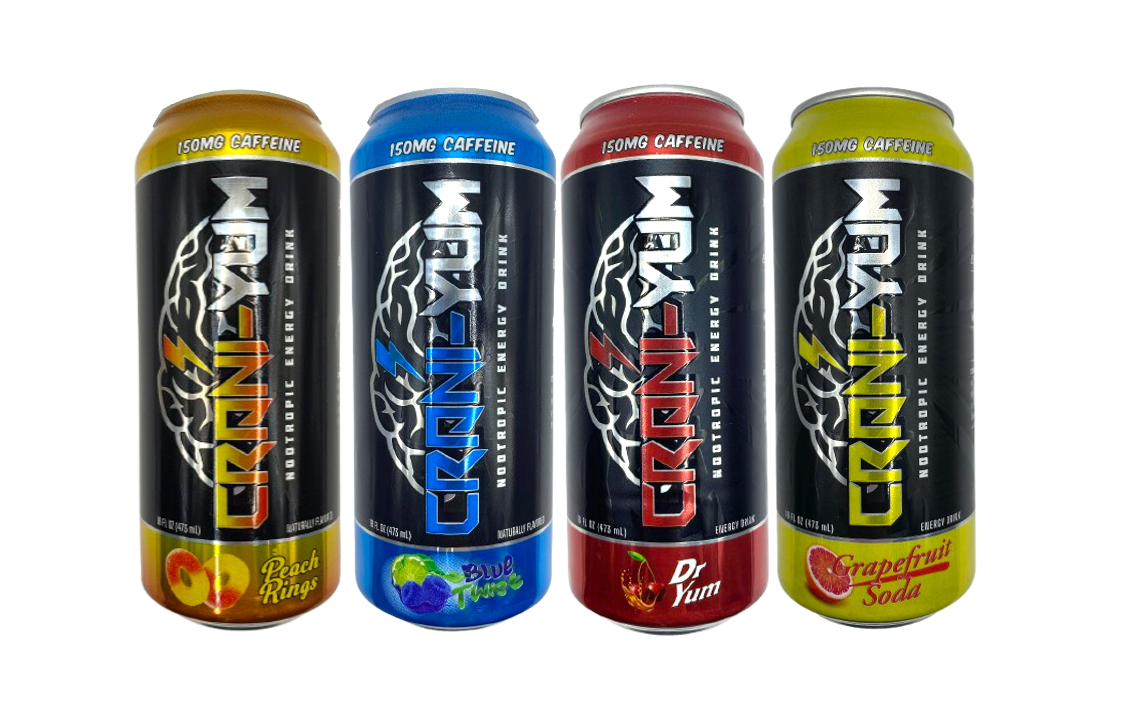 Crani-Yum Variety Case of 12/16 oz cans (4 Flavors)