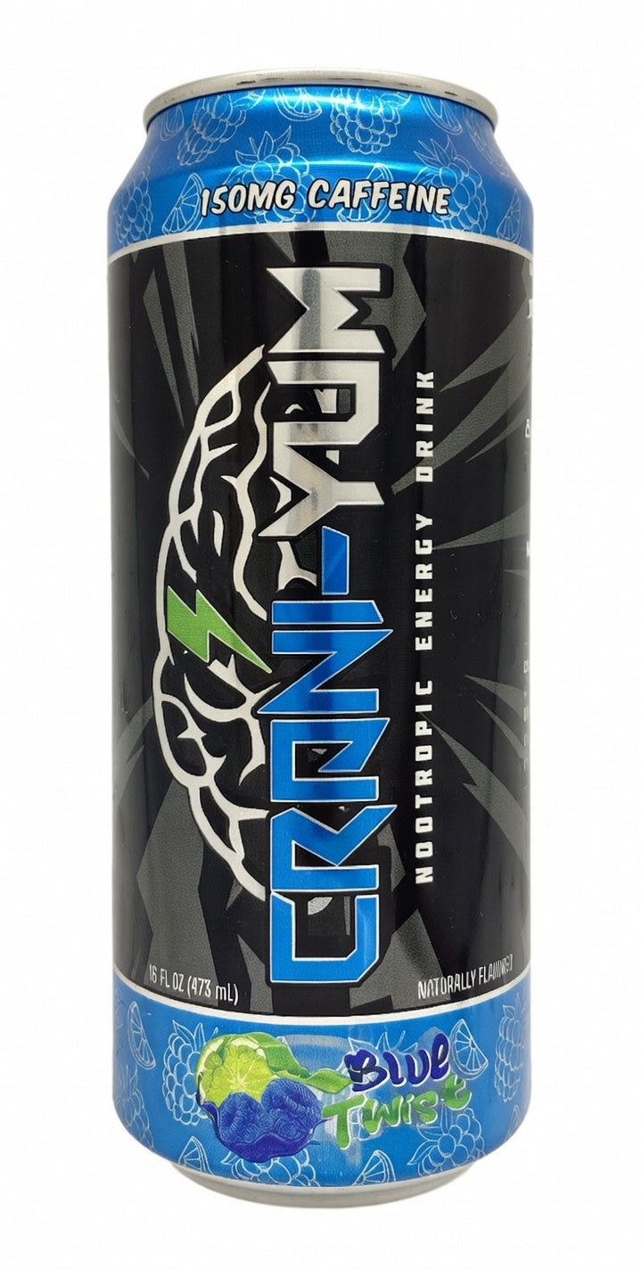 Crani-Yum Blue Twist Case of 12/16 oz cans – Crani-Yum Nootropic