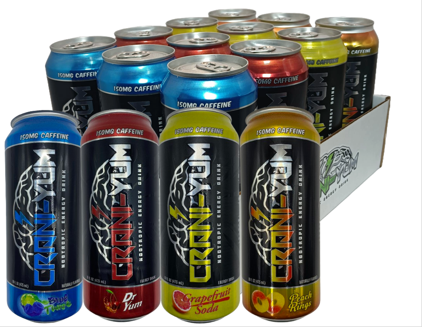 Crani-Yum Variety Case of 12/16 oz cans (4 Flavors)