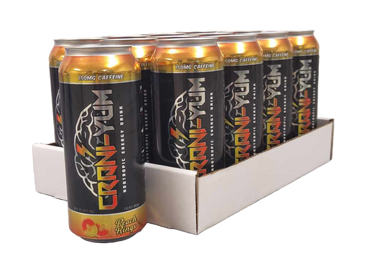 *Crani-Yum Peach Rings Case of 12/16 oz cans